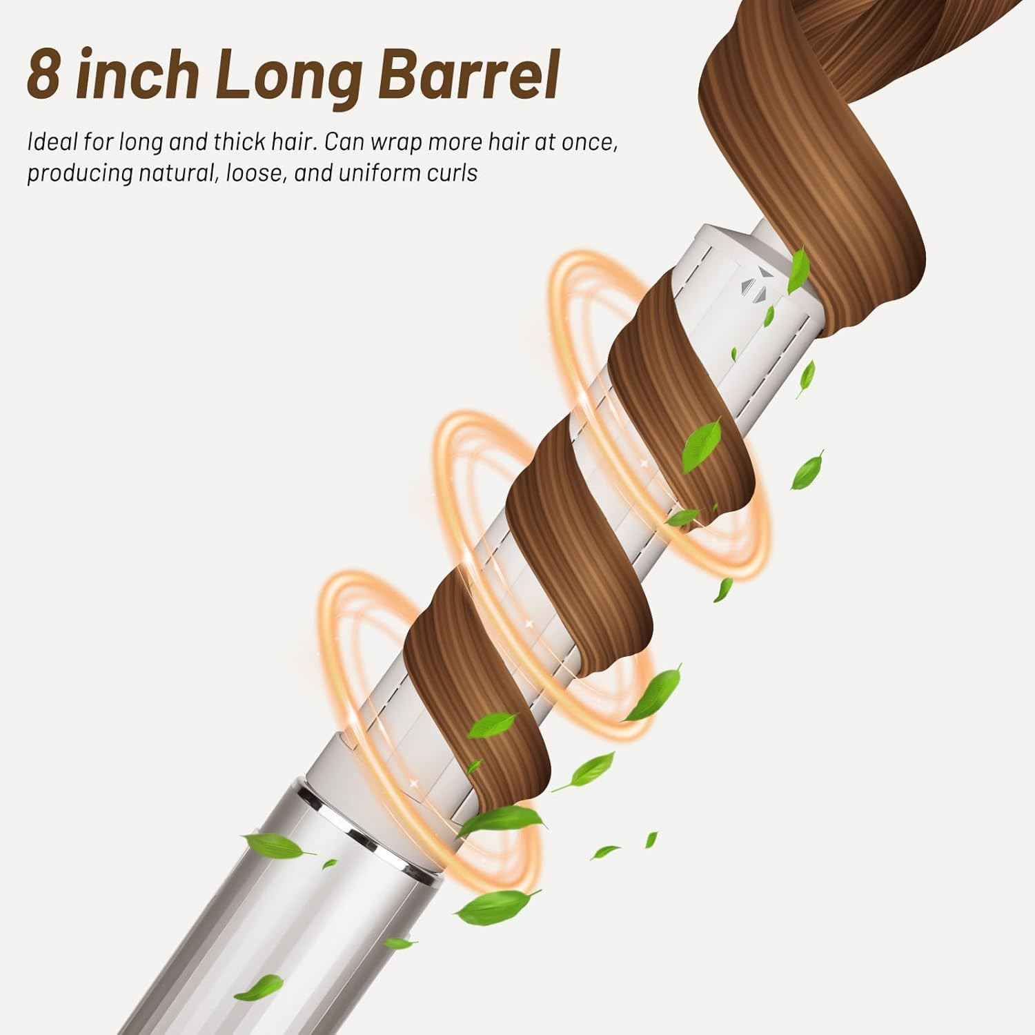 6-Inch Large Diffuser and 1.6In Long Hair Curling Barrel/Upgraded Large round Vo