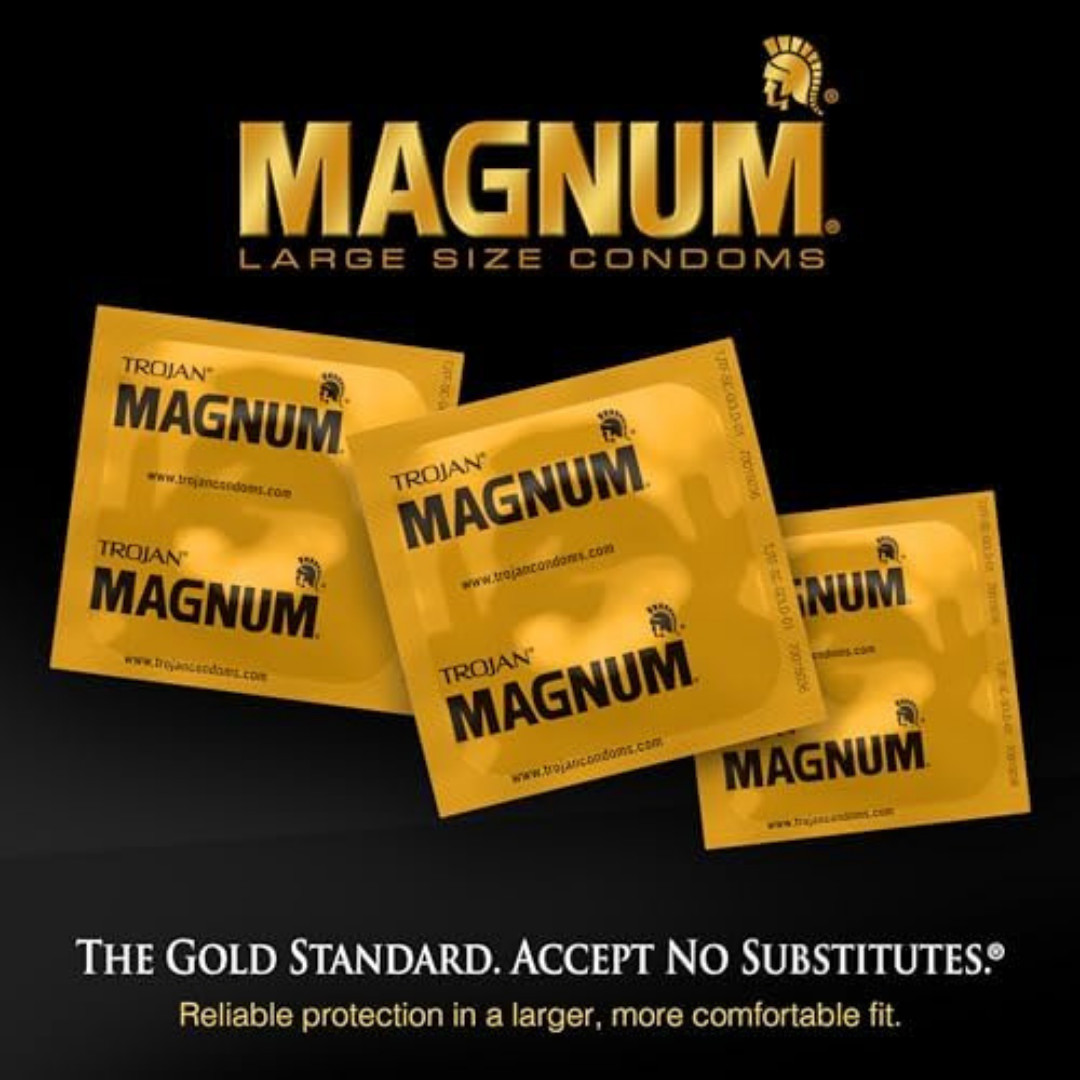 Lubricated Magnum Condoms XL Large Size – 12 Count | Free & Fast Shipping