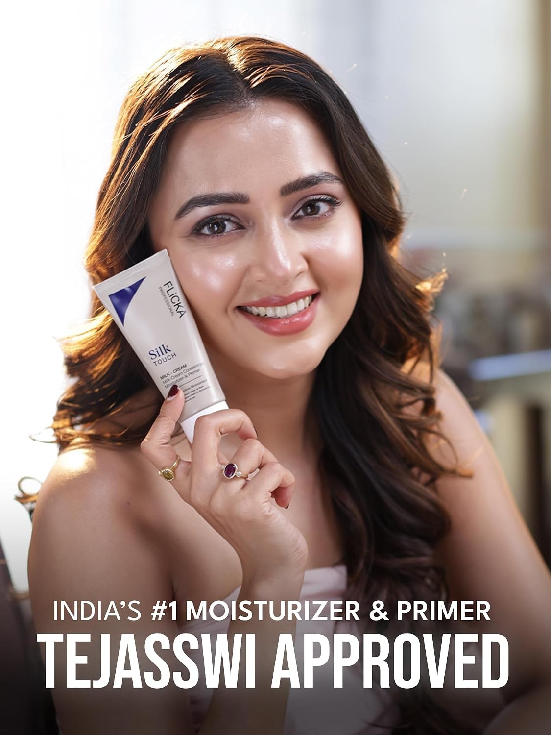 FLiCKA Silk Touch 3 in 1 Face Primer Moisturizer 60g Hydrating Makeup Base