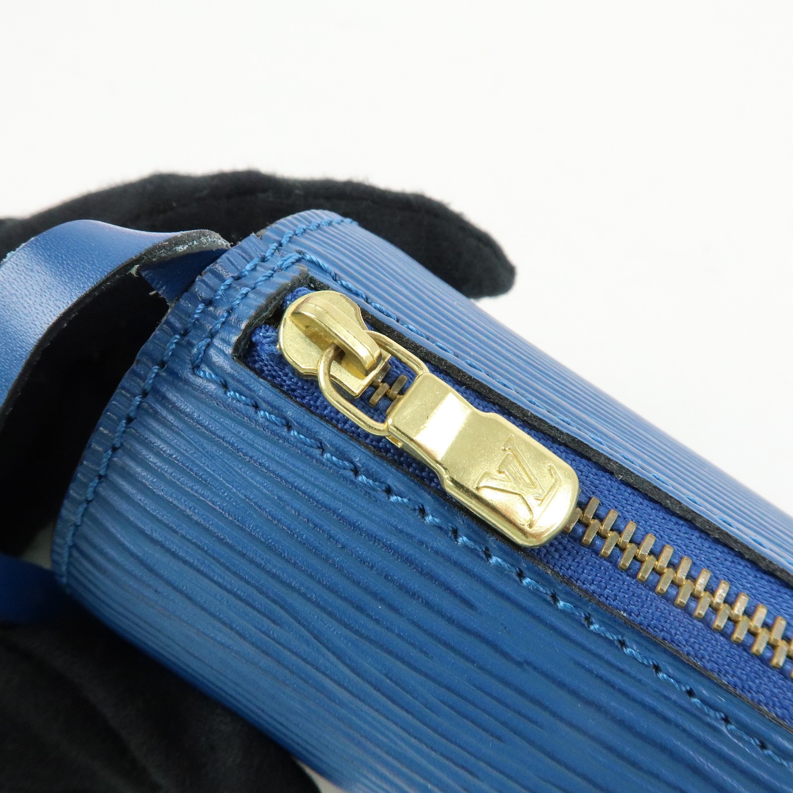 Louis Vuitton Epi Set of 2 Leather Soufflot Pouch Red Blue Authentic Used F/S