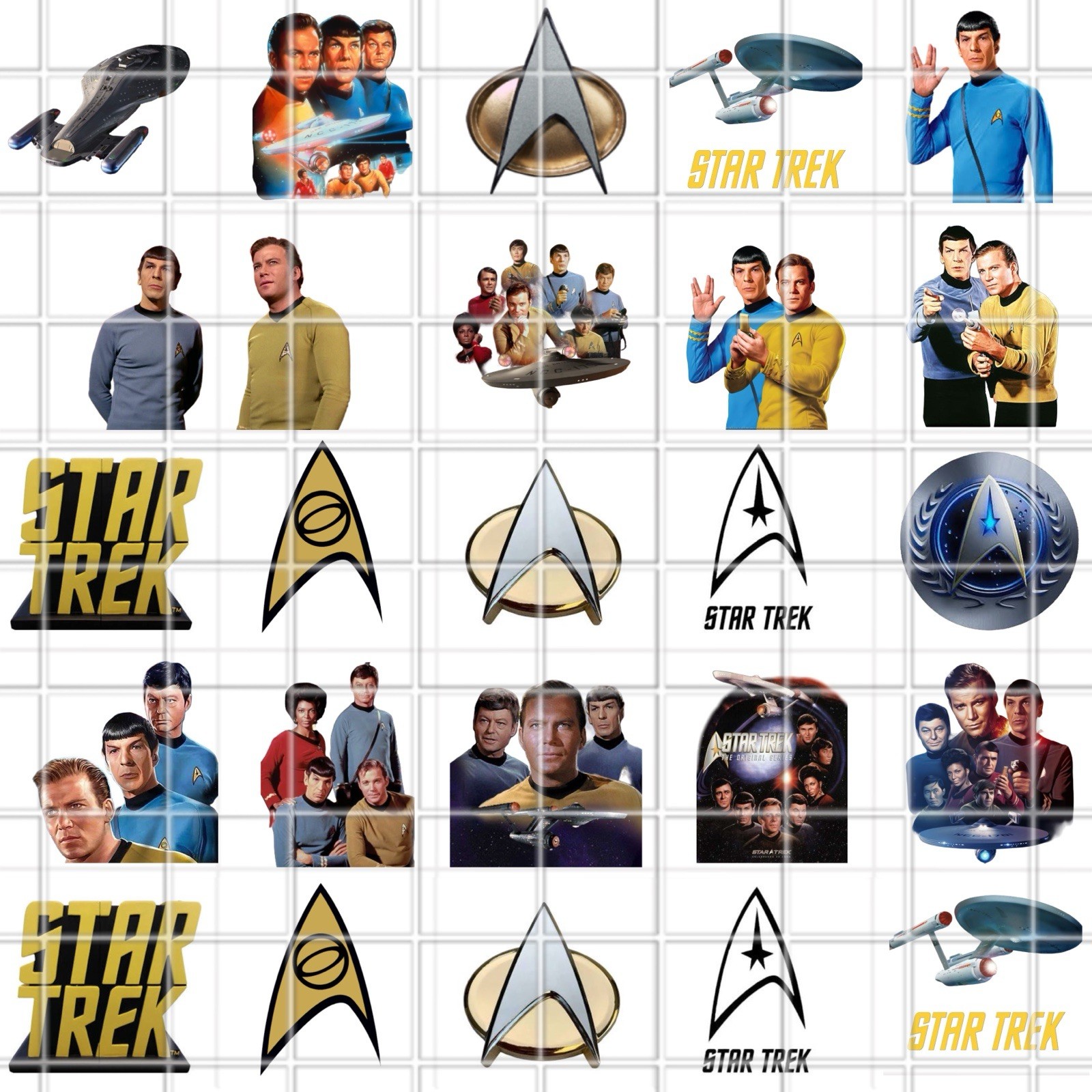 Star Trek Original Waterslide Finger Nail Decals Instructions set of 50 JH