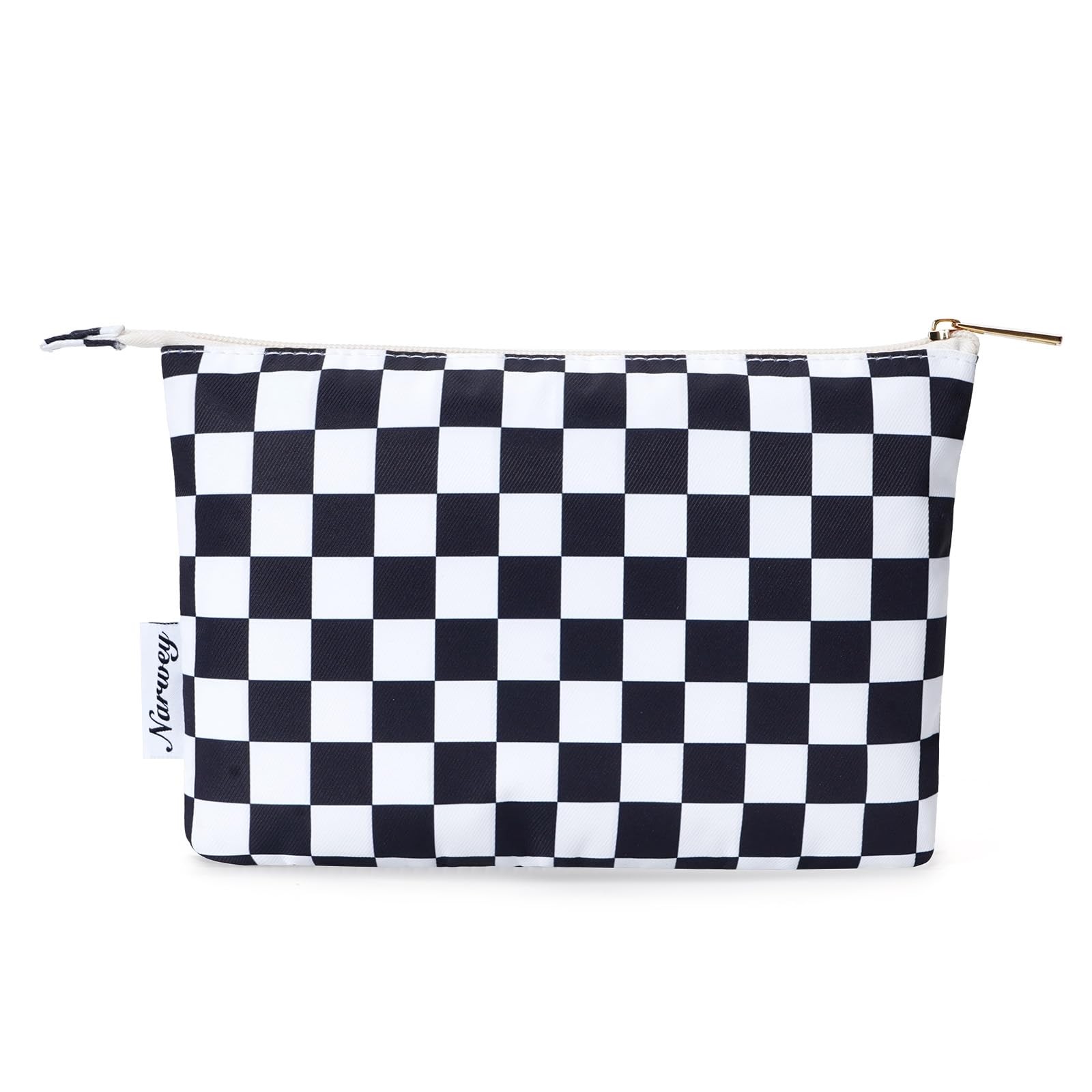 Narwey Small Checkered 9x 6.5x 1.6 in/ 23x 16.5x 4cm, AB-Black Checkerboard
