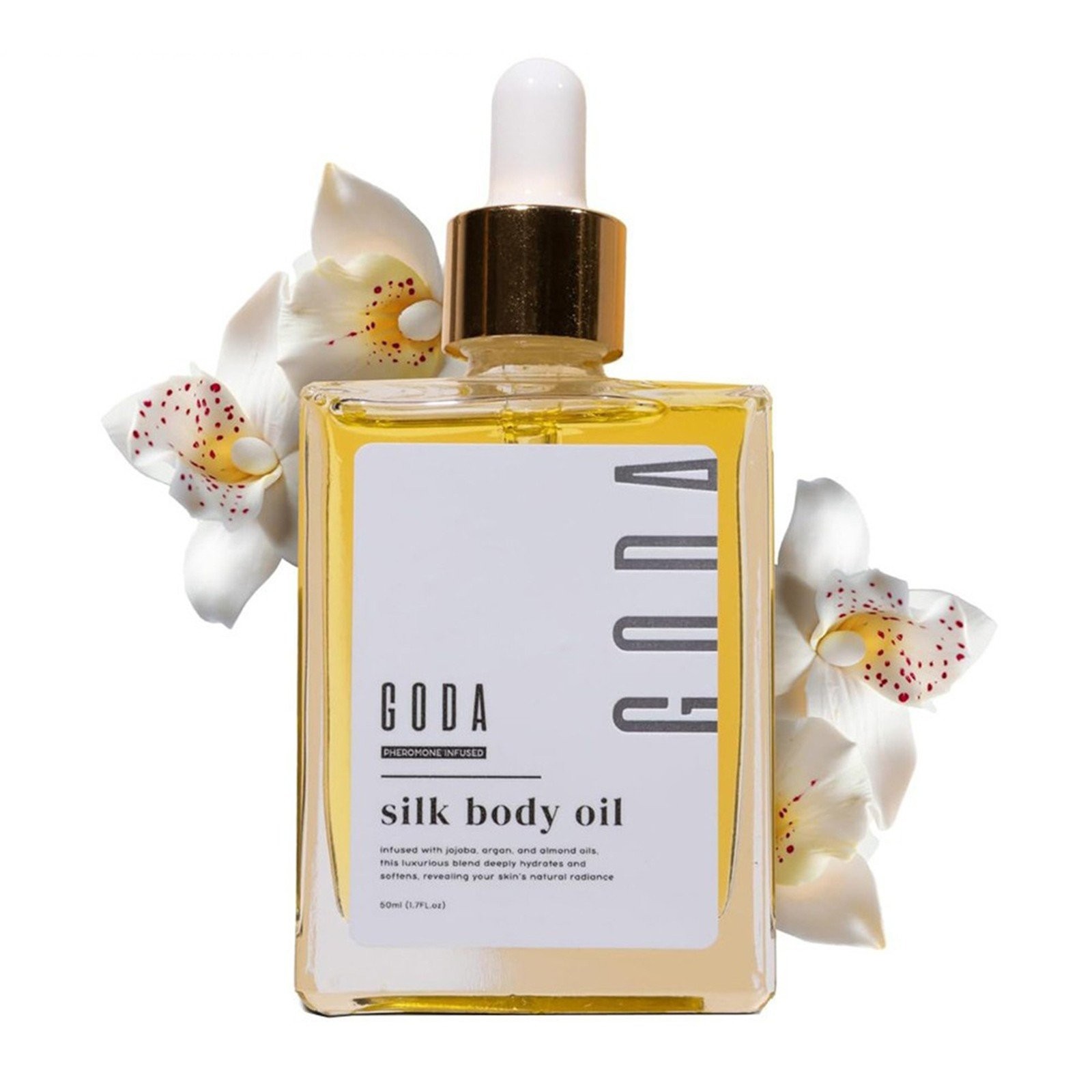 GODA Silk Body Oil,Silk Body Oil,Goda Perfume Oil,Bath & Shower Oil Smooth 50ML
