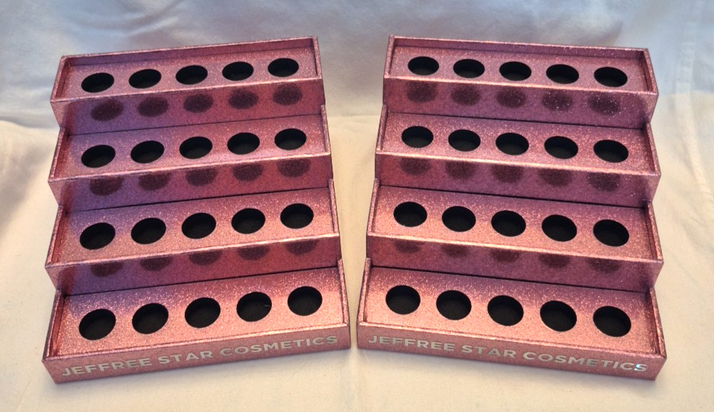 One (1) Jeffree Star Pink Glitter Lipstick Holder Display Organizer Stand