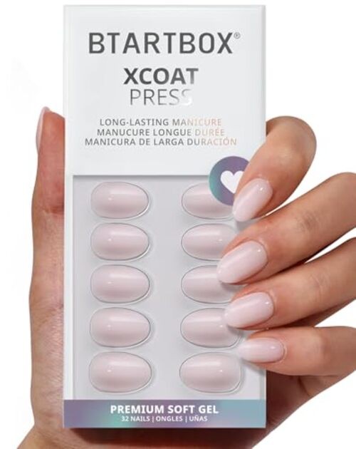 Press On Nails Almond – Power Calm, Lamp-Curable 4-Week Wear A1-Power Calm
