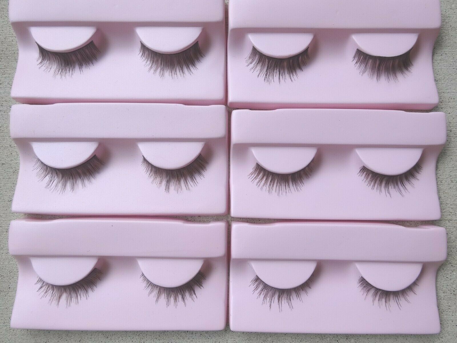 SIX SETS Marilyn Miglin False Eye Lashes 799-67-75 Real Hair Made in Korea New