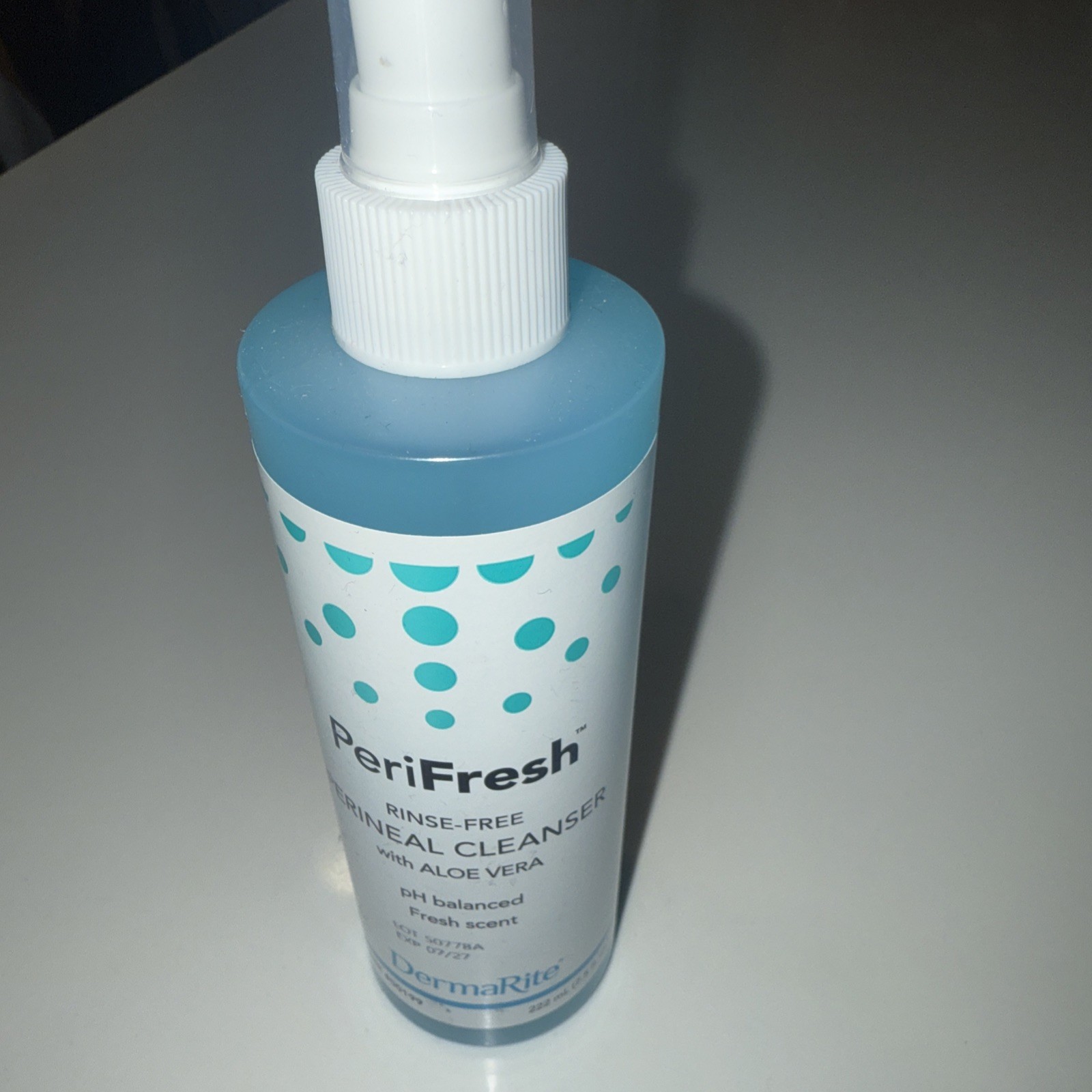 Rinse-Free Perineal Wash PeriFresh® Liquid 7.5 oz. Pump Bottle Scented