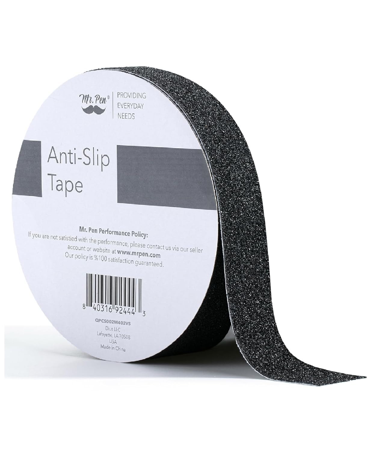 High-Grit Black Non-Skid Tape, 1 Inch x 20 Feet – Perfect for Indoor/Outdoor Use