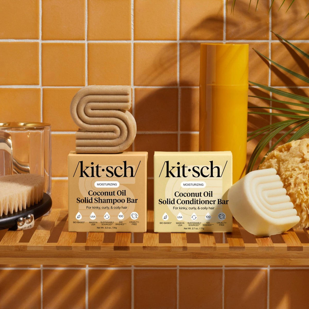 Kitsch Coconut Oil Deep-Moisturizing Solid Conditioner Bar – 2.7oz