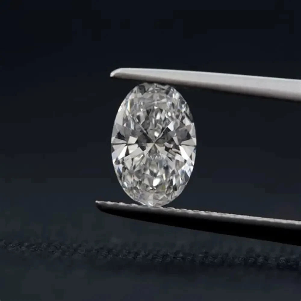Loose 6.00 Ct Oval Cut Natural D Color Lab Grown CVD Diamond VVS1 Certified