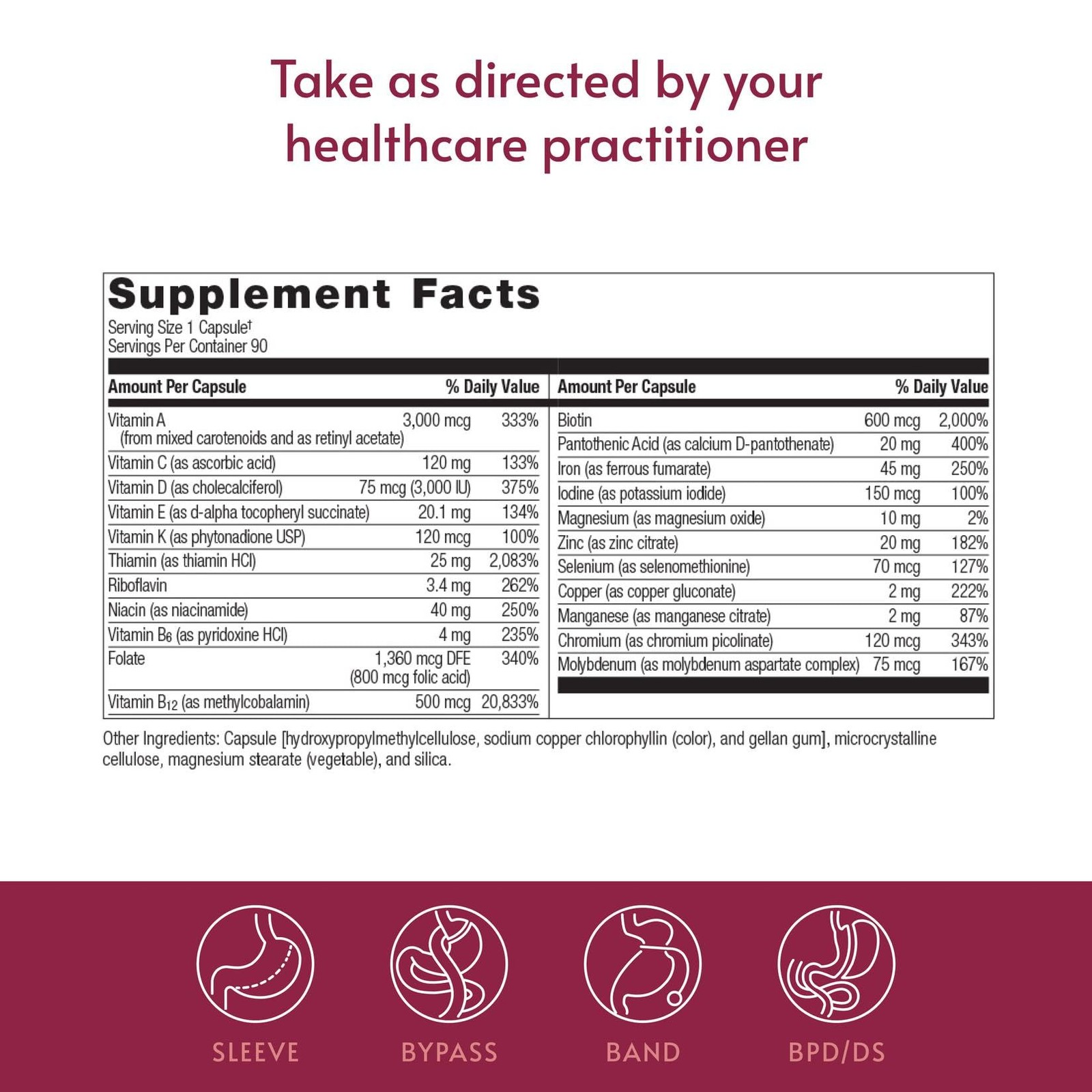 Bariatric Advantage Ultra Solo with Iron – Once-Per-Day 90 Count (Pack of 1)