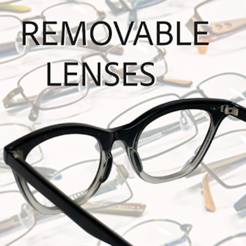 Eyeglasses Cat Eye Demi «Razor» Glasses rasoir cut off lenses Shadz GAFAS @