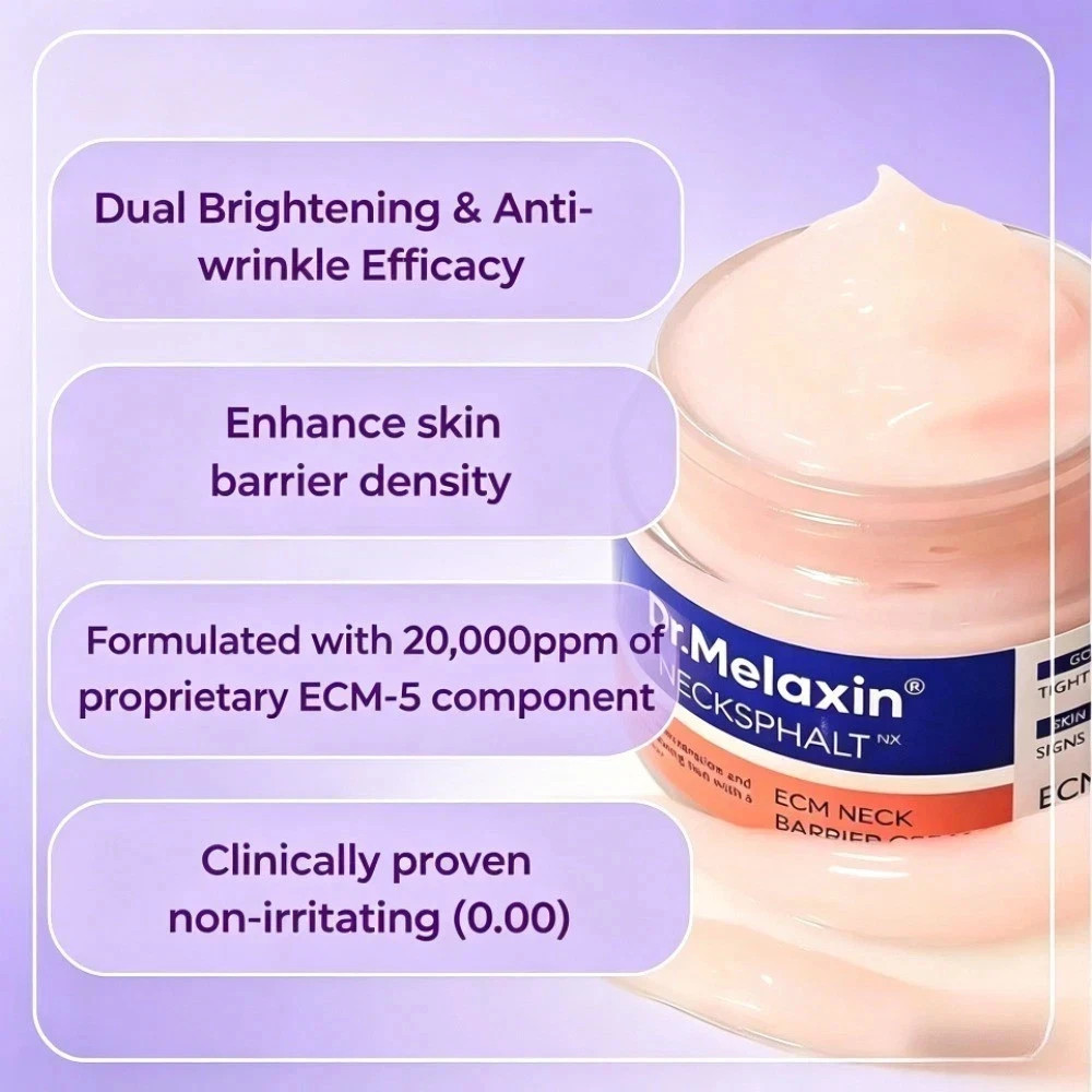 [US Seller] Dr. Melaxin Necksphalt ECM Neck Barrier Cream1.69 fl oz (50 ml)