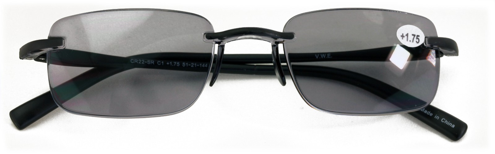 Men Tinted Lightweight Rimless Reading Glasses – UV Protection Sunglasses Reader