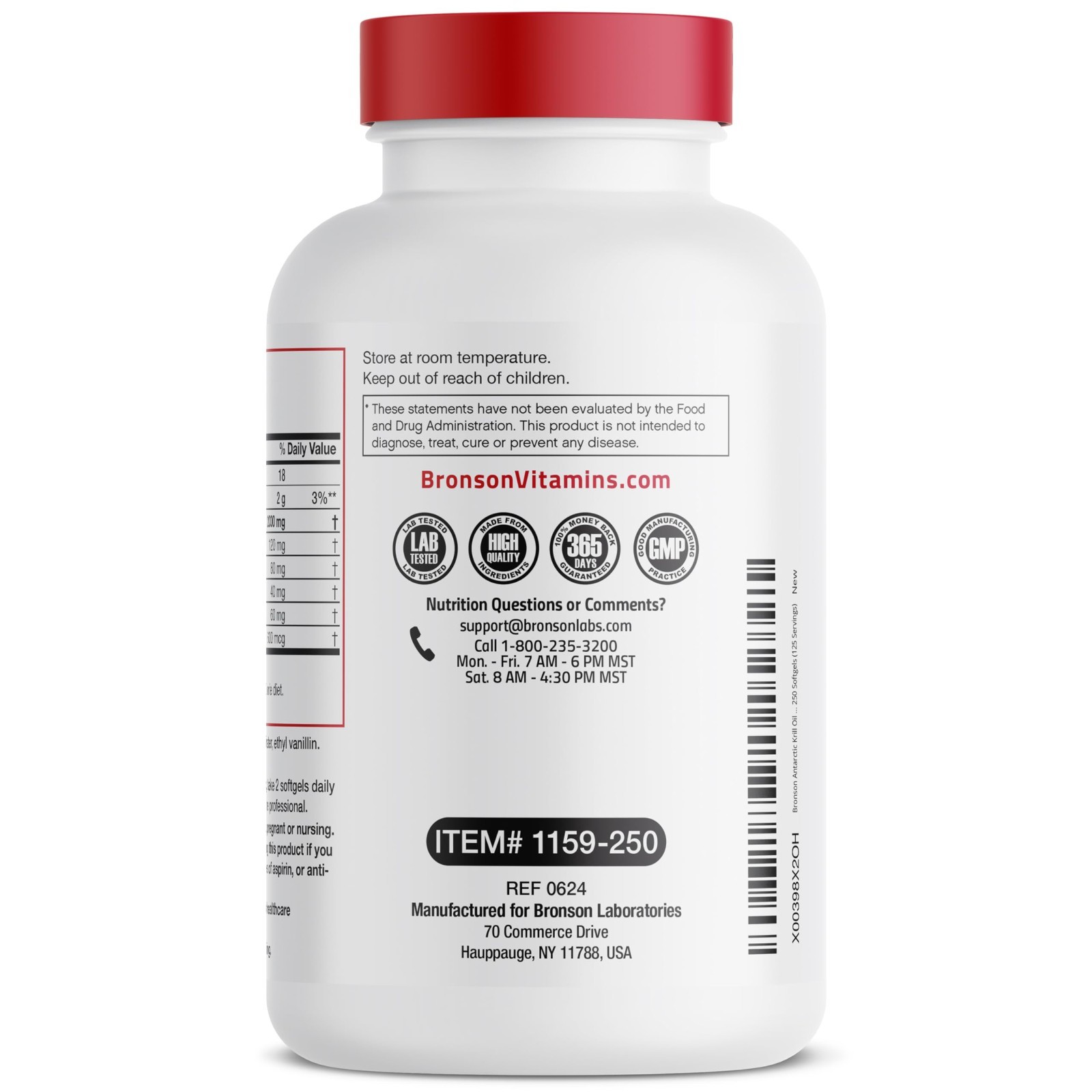 2000mg Antarctic Krill Oil Softgels – Omega-3s EPA DHA, Astaxanthin, Phospholipi