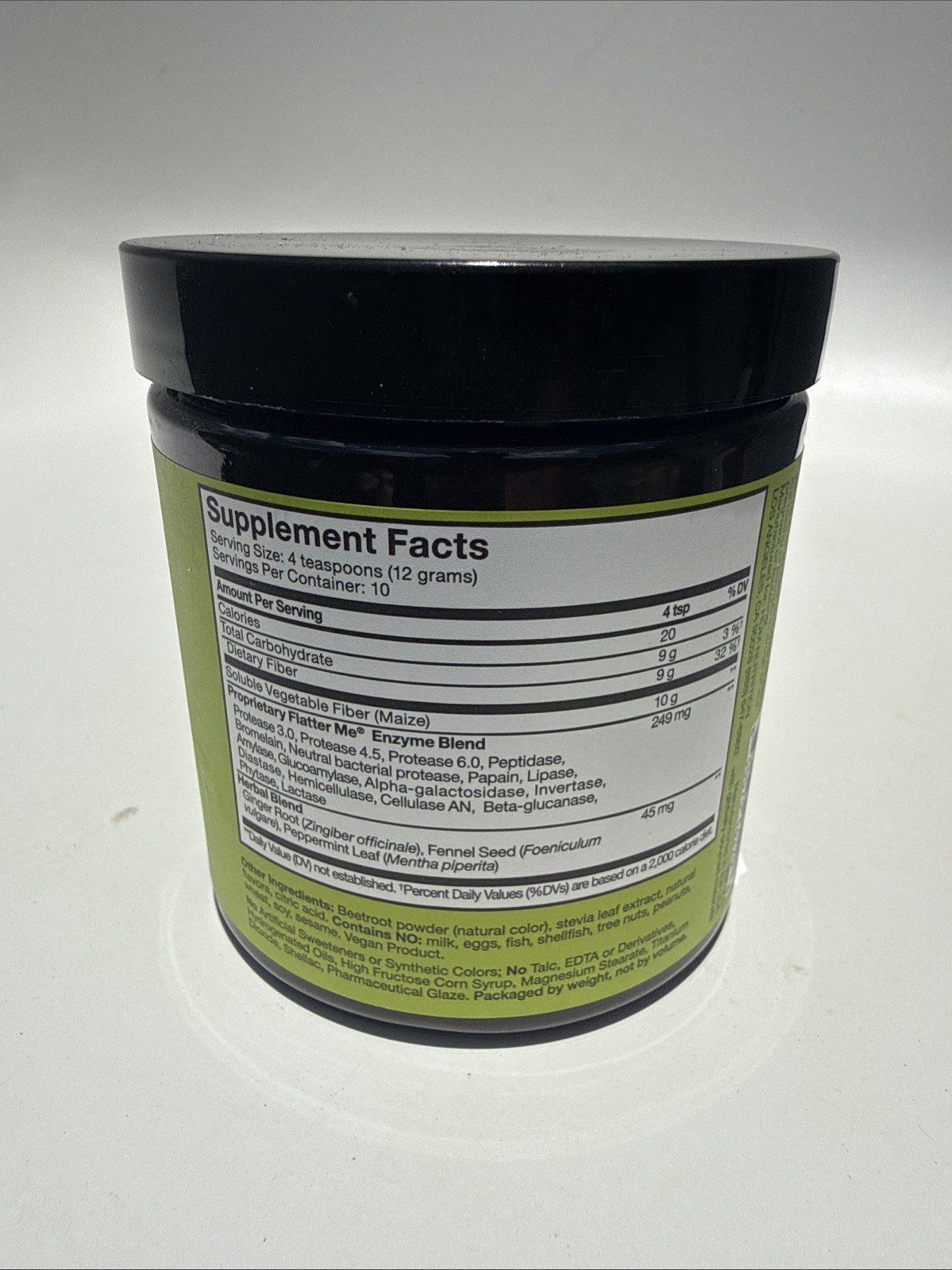 HUM Fiber Booster Flatter Me Debloat Feel Fuller Longer Strawberry Lemon 4oz