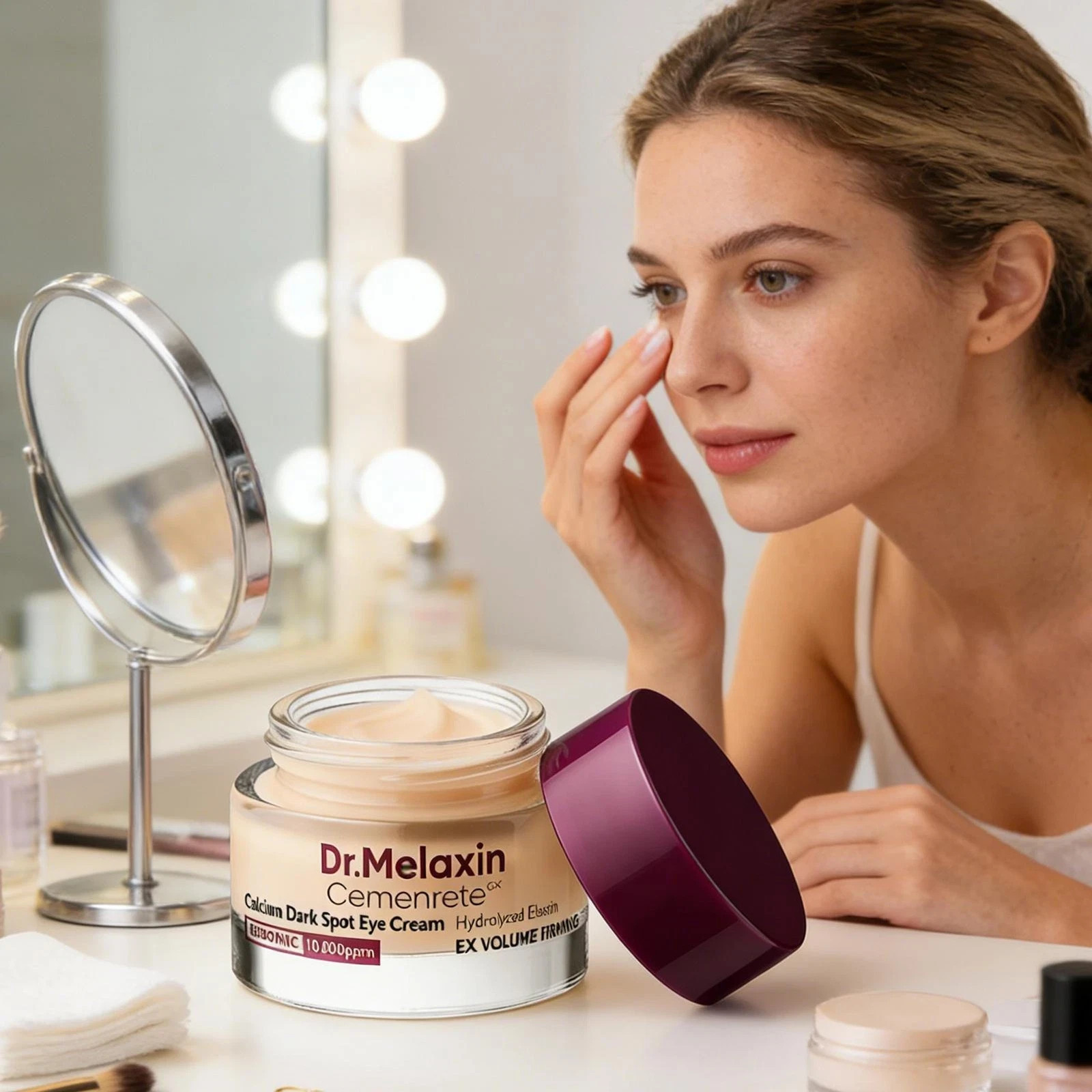 Dr. Melaxin Cemenrete Eye Cream.Calcium Dark Spot Corrector,Anti-Aging & Firming