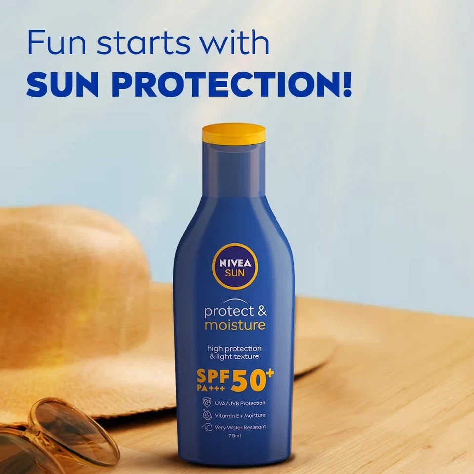 NIVEA Sun Lotion SPF 50 Water Resistant Sunscreen for Men & Women 75ml’