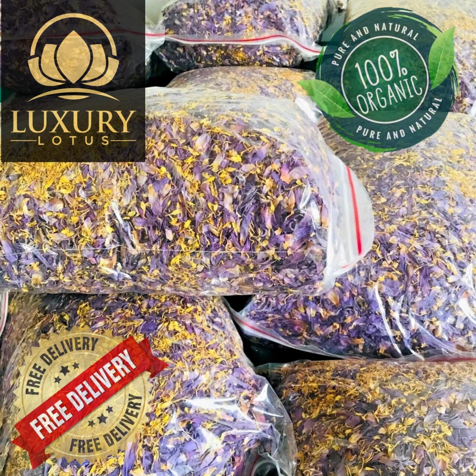 Blue Lotus |Nymphaea Caerulea| 100% Organic Herbal Hand Picked Pure Flowers Tea!