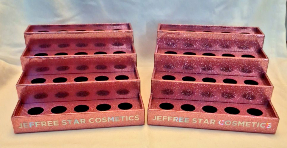 One (1) Jeffree Star Pink Glitter Lipstick Holder Display Organizer Stand