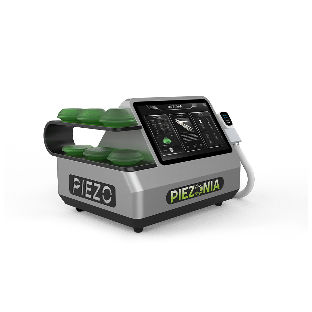 Electric Piezoelectric Shock Wave Massager Silver Black Home Massage Unit