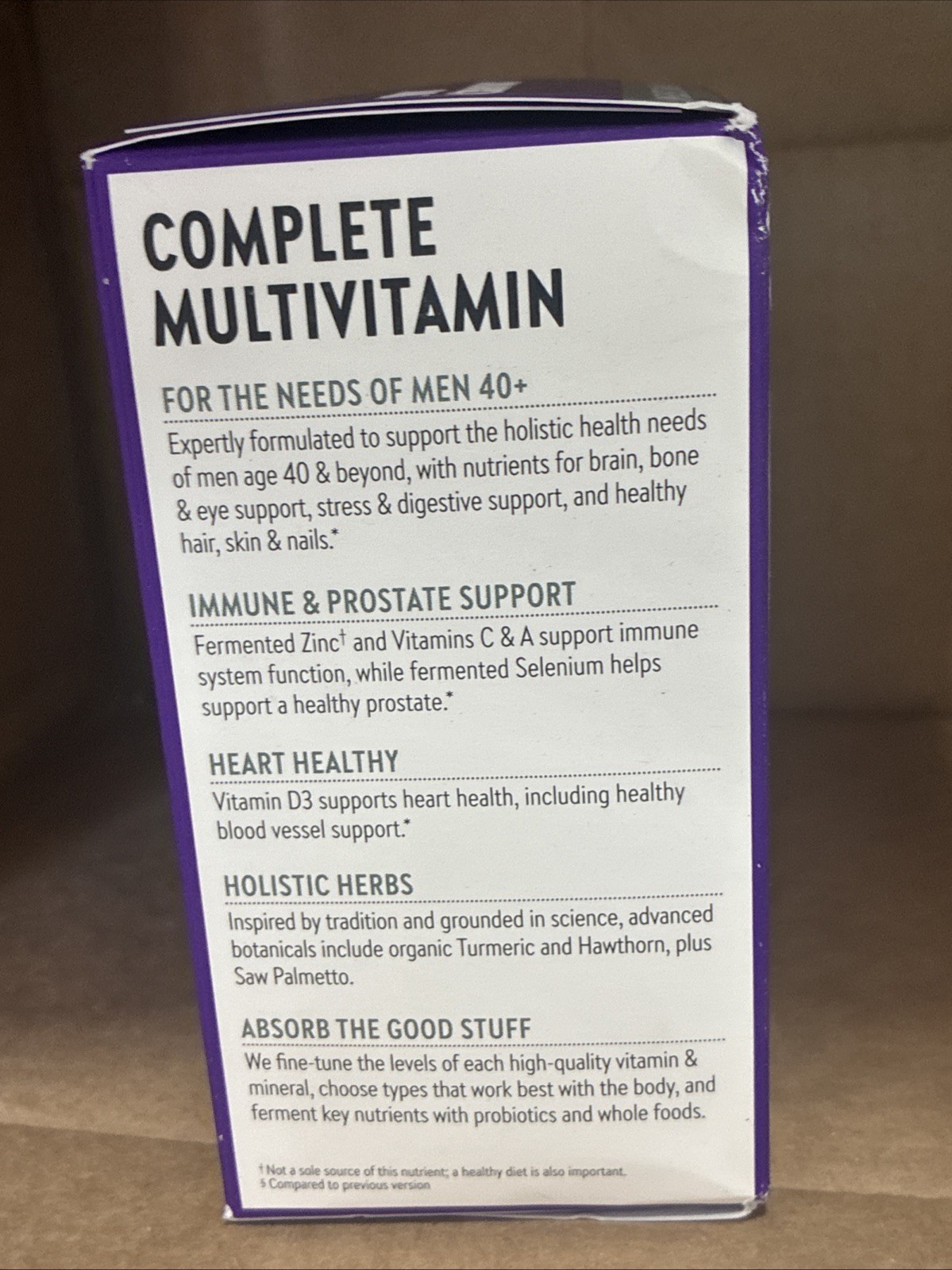 New Chapter Men’s Multivitamin 40 Plus for Energy, Heart, Prostate + Immune 2027