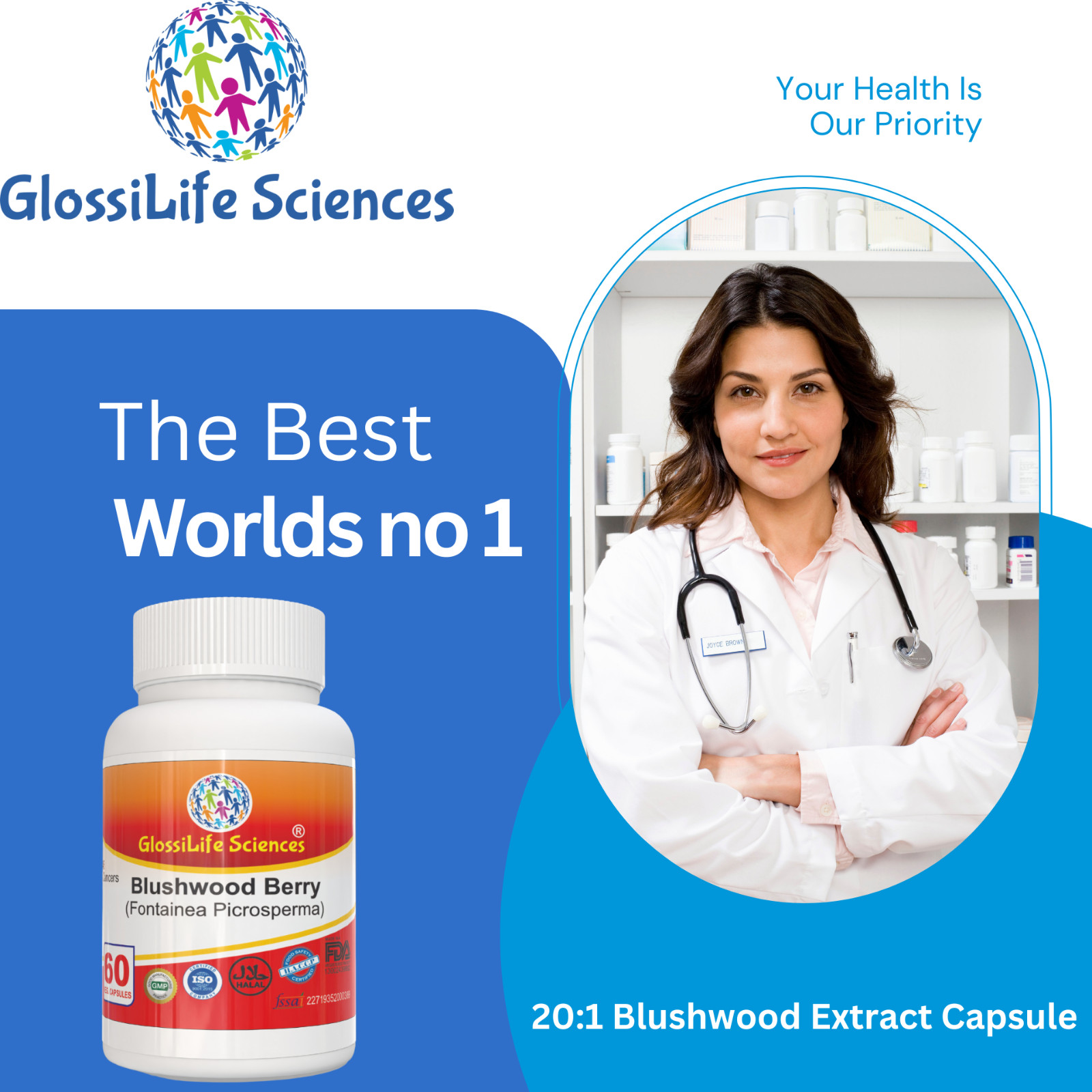 2 Pack Blushwood Berry 20:1 Extract Capsule EBC-46 120 Capsule 1
