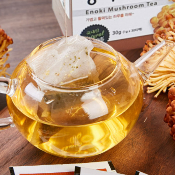 Golden Enoki Mushroom Delicious Healthy Tea Bags 30 pcs Body Fat Tracking No
