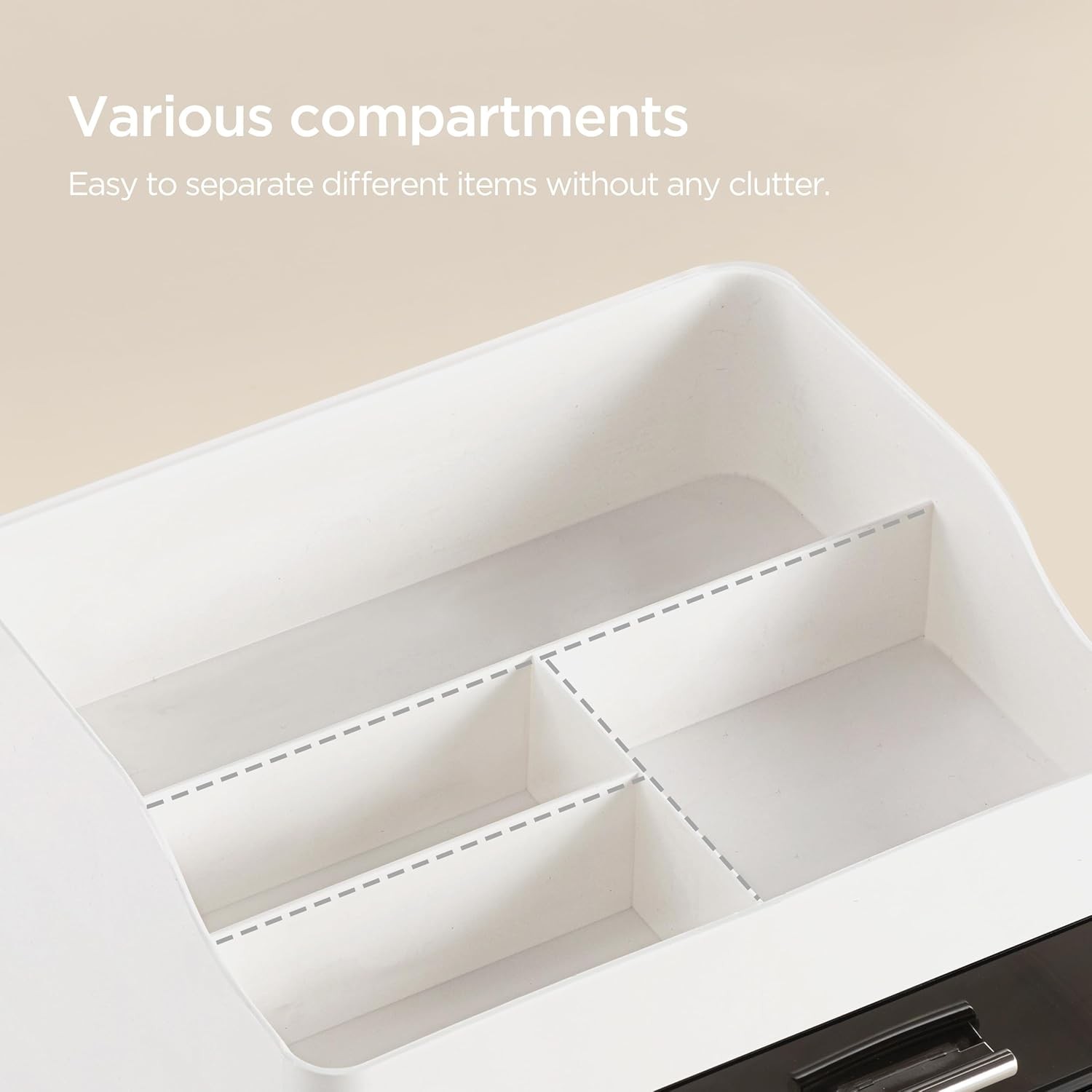 Makeup Organizer with 2 Drawers, Large Capacity for Vanity Dresser Countertop US