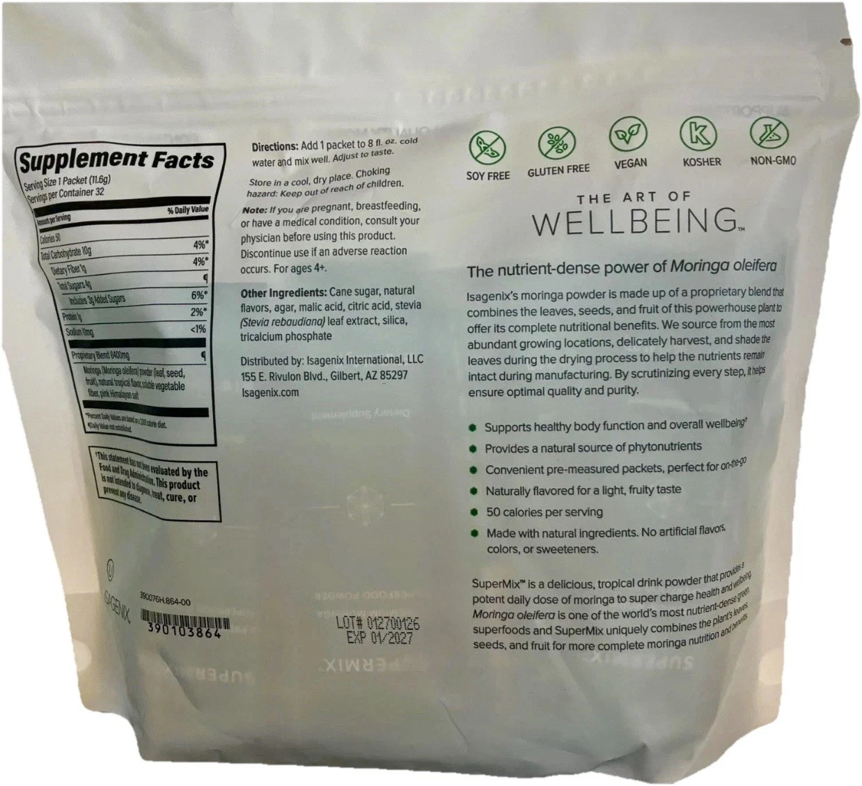 Isagenix SuperMix 32 Packets – Exp: 1/2027