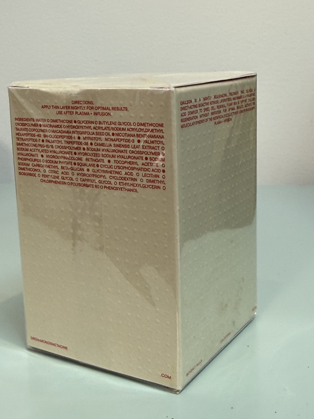 Dr. Diamond’s Metacine Instafacial Emulsion – 1.7 fl oz / 50Gm – NIB & SEALED!