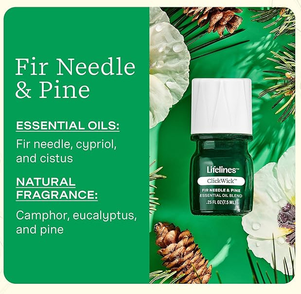 Lifelines Plant Diffuser Bubble White Grass Fir Pine Scent