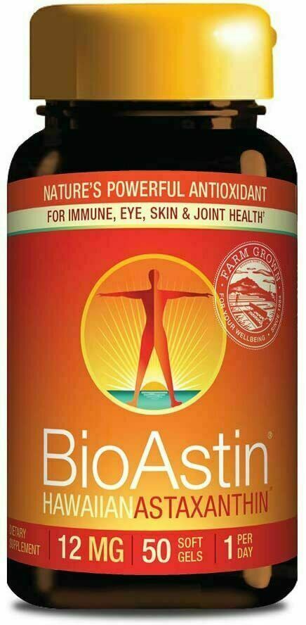 50 Gel Caps 12 mg BioAstin Hawaiian Astaxanthin EXP. 09/2027