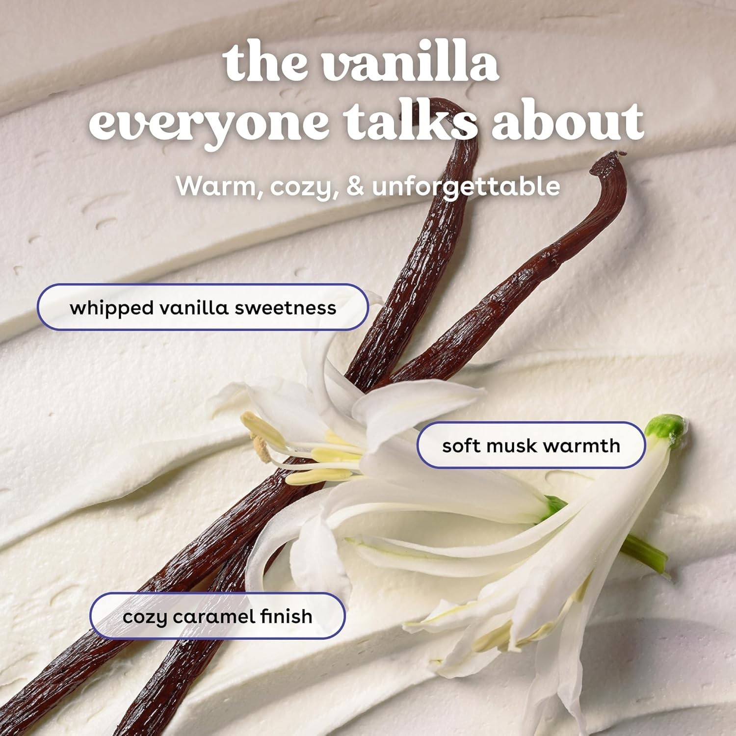 Vanilla Cashmere Body Lotion 24H Moisture Dry Skin Shea Butter Moisturizer 16oz