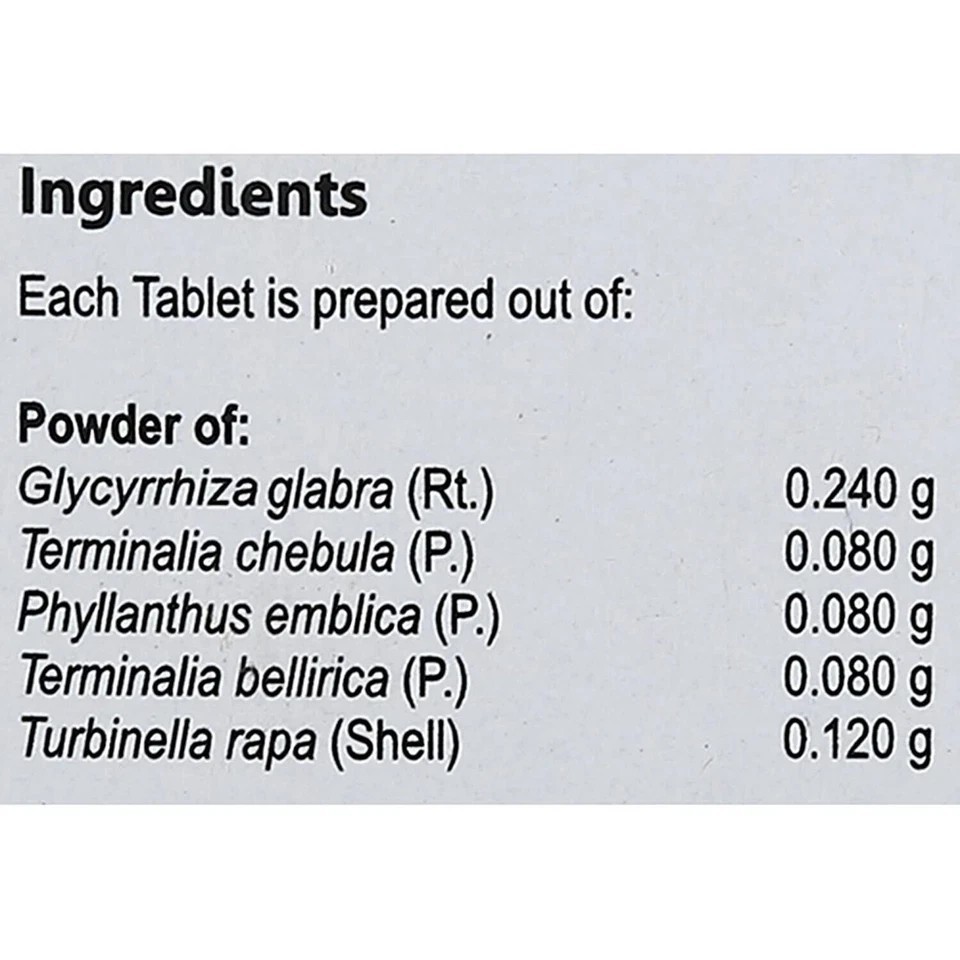 Vaidyaratnam Gasnull 100 Tablet pure ayurvedic Free shipping