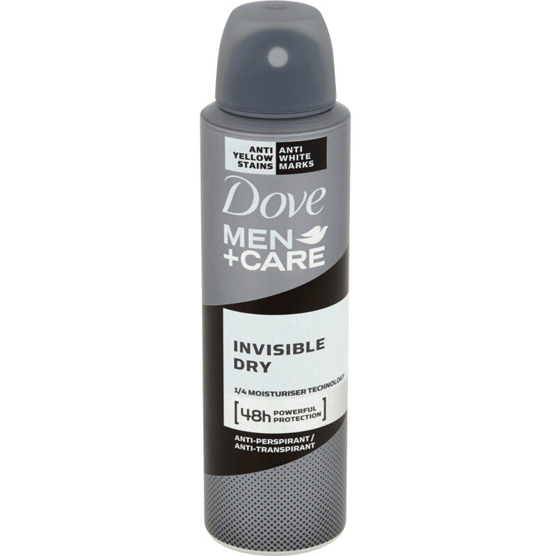 9 x Dove Men + Care Invisible Dry Antiperspirant Deodorant Spray 150ML/5.07 oz.