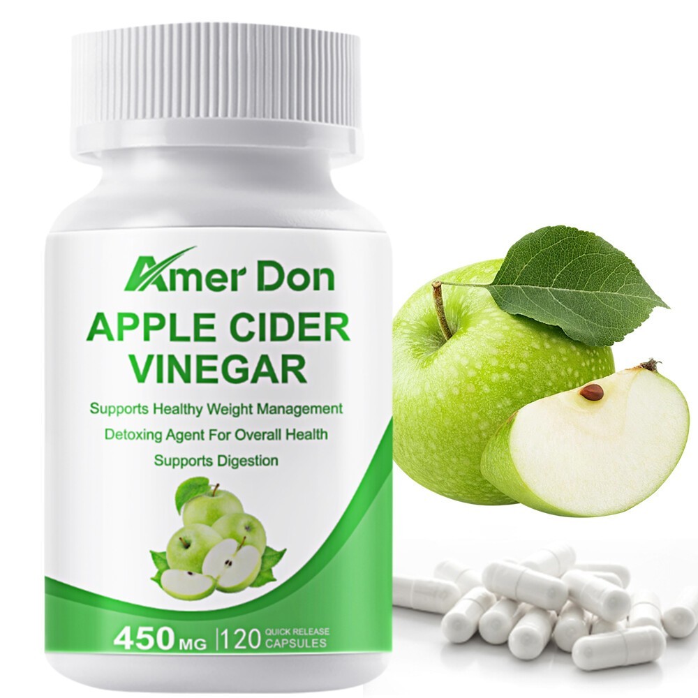 APPLE CIDER VINEGAR Pills 450mg RAPID FAST WEIGHT LOSS Supplement 120 CAPSULES