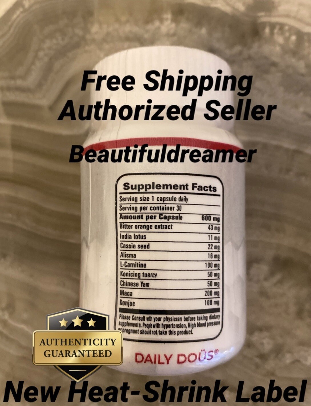 Daily Work Pills *** Brand New and Sealed *** by Daily Dous / Skinny 365