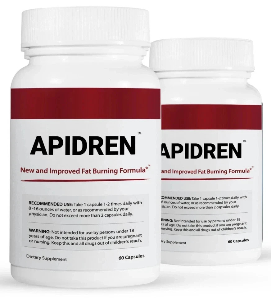 Apidren, formula to help you burn fat-60 Capsules – Free Shipping – Pack of 2.