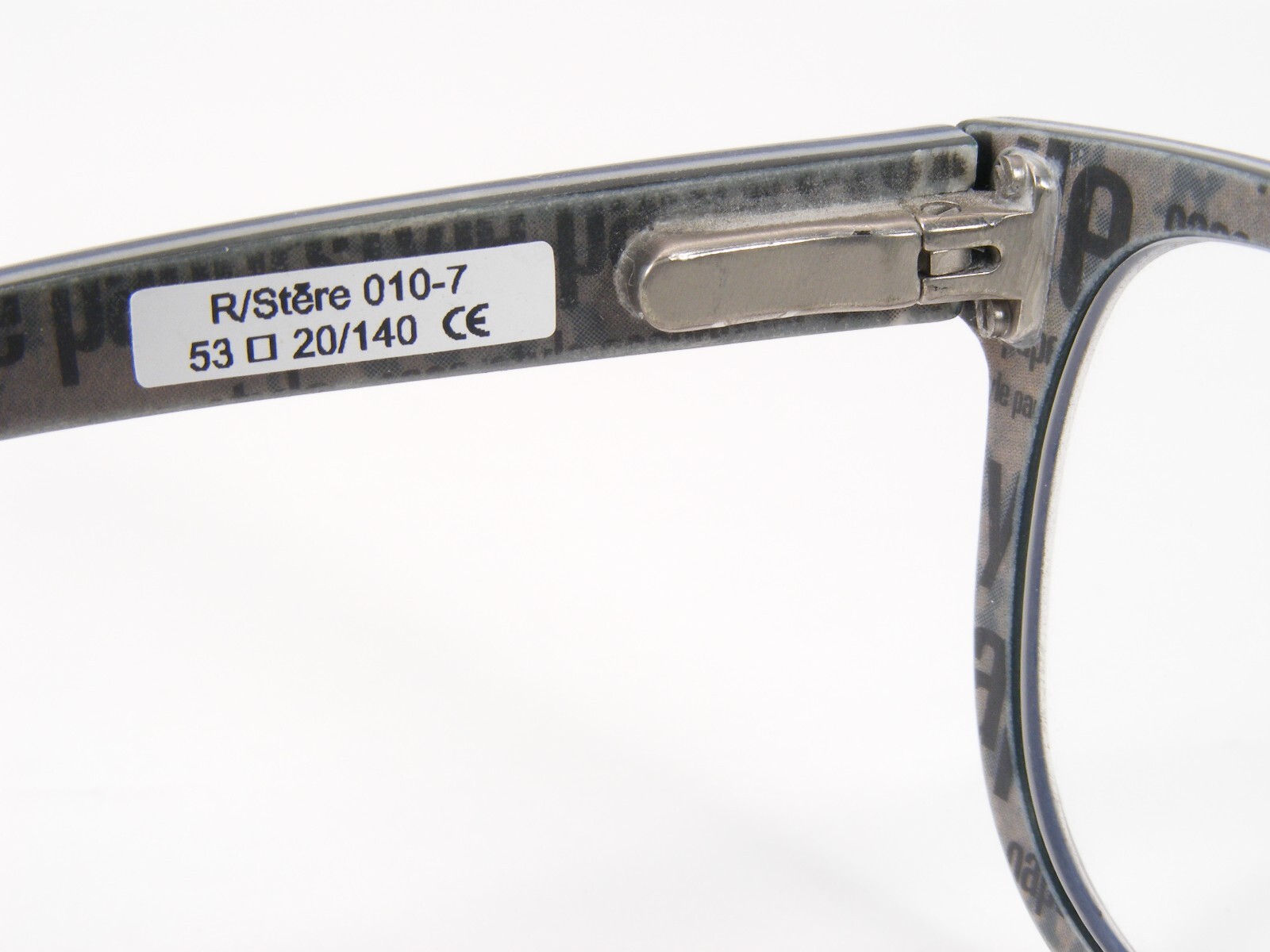 Paperstyle R/Stere 010-7 Grey /Blue UNIQUE RARE EYEGLASSES FRAME 53-20-140 Italy