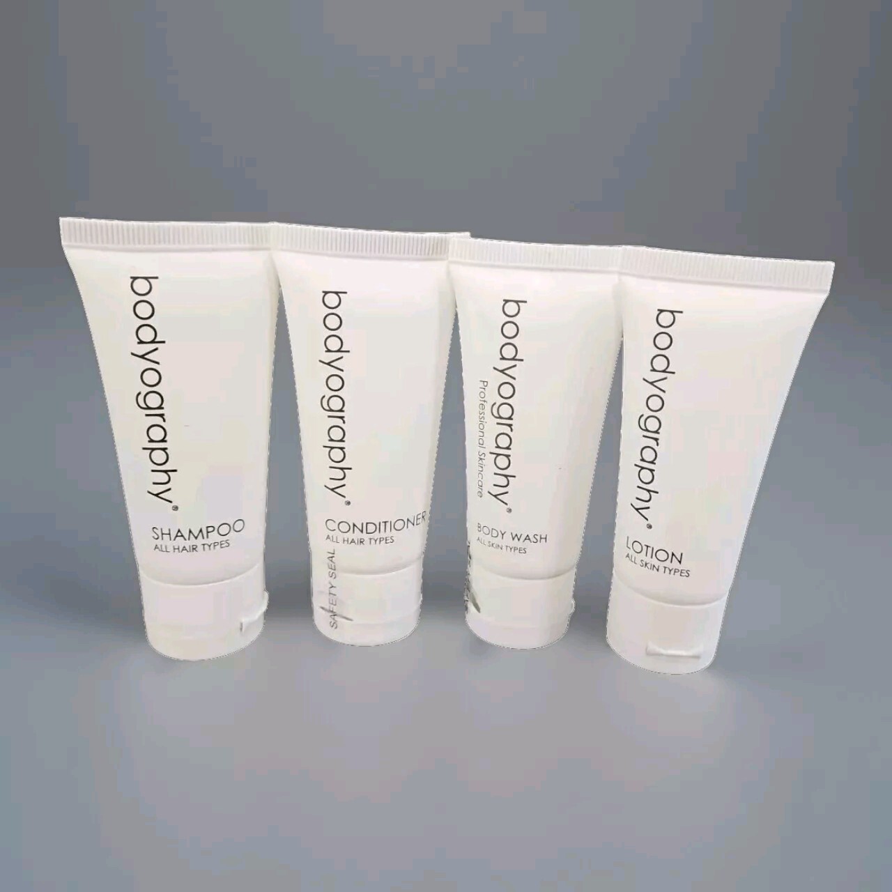 Bodyography Vegan Shampoo Conditioner Body Wash Lotion Luxury Hotel Travel Size