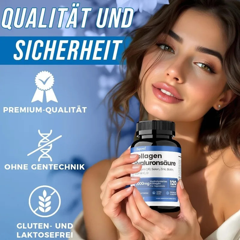 Hydrolyzed Collagen 120pcs,Promote Collagen Production,Support Skin Bones Health