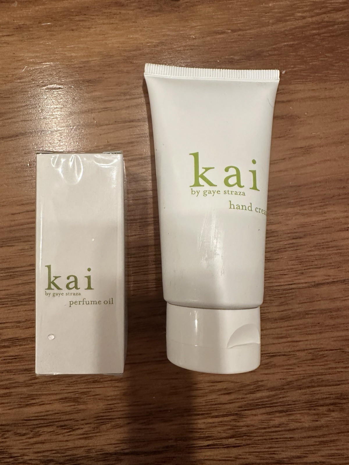 Kai Perfume Oil 1/8 oz & Hand Lotion 2 oz New Sealed Gaye Straza New In Box