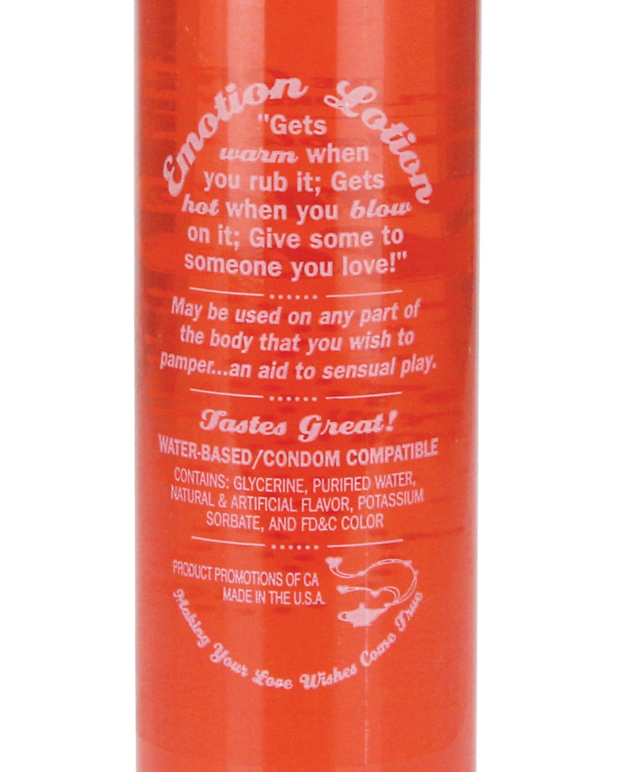 Warming Massage Oil Water Based Emotion Lotion Passion Fruit Candy Like Heating