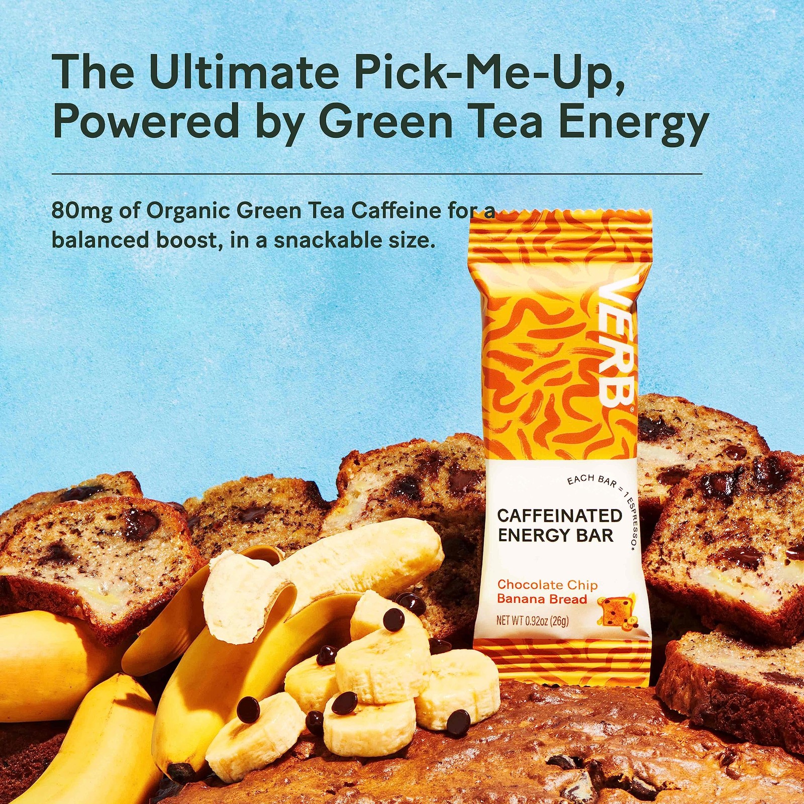 Verb Caffeinated Energy Bars Variety Pack – 2 Delicious 16 Count (Pack of 1)