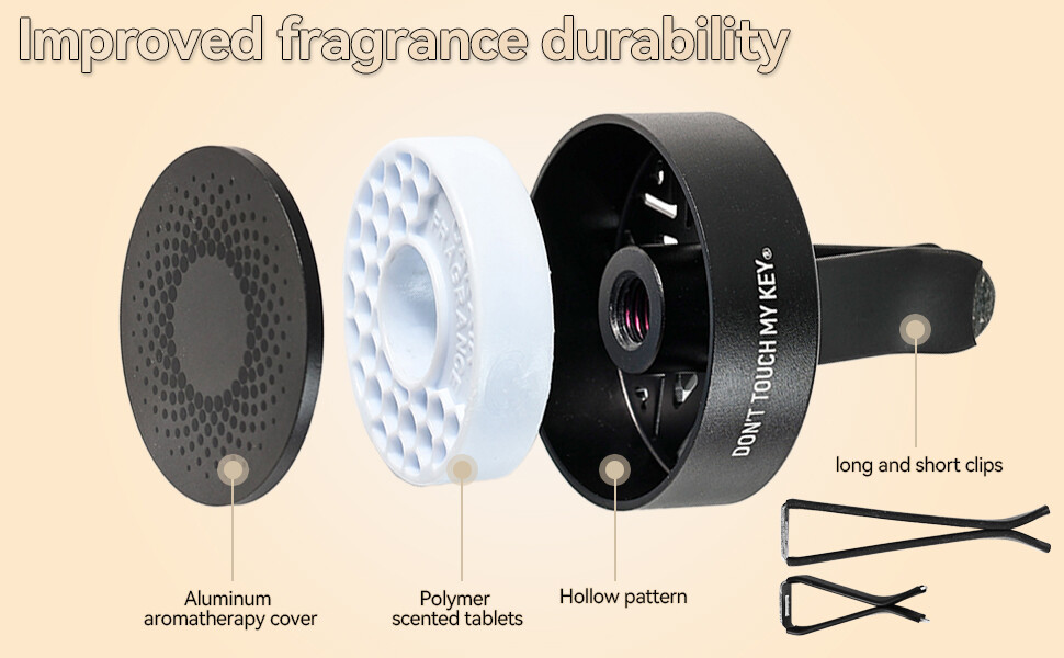 Car Diffuser Air Freshener Vent Clip Scented Aromatherapy Perfume Essential Oil