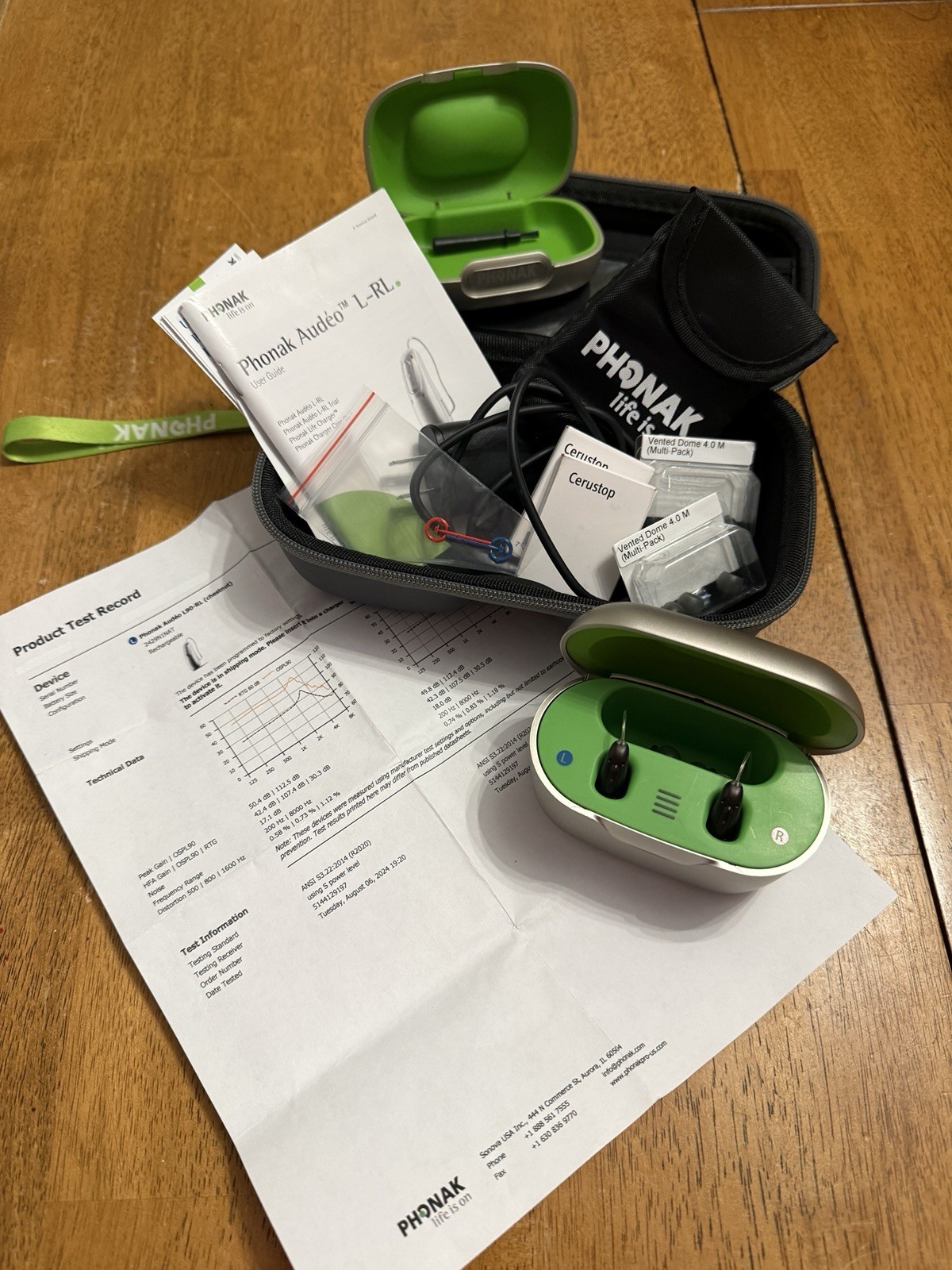 Phonak Audeo L-RL Hearing Aids, Charger, Case, Travel Case, Accessories Set!
