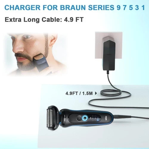 Shaver Charger for Braun Series 7 9 3 5 1, Electric Razor Adapter…