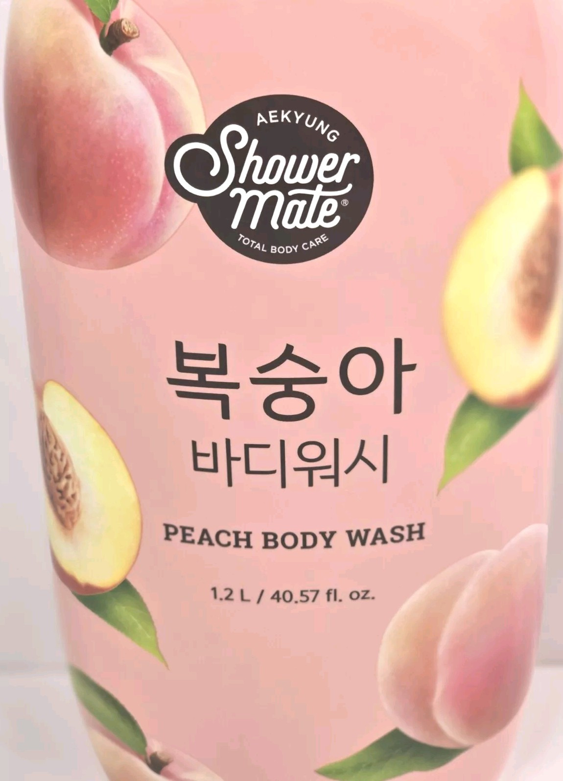 Aekyung Shower Mate Peach Body Wash Total Body Care 40.57 oz Republic of Korea.