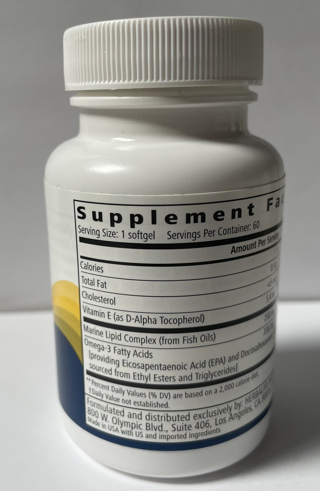 Herbalife Herbalifeline,With Omega-3 Fatty Acids,Providing EPA And DHA